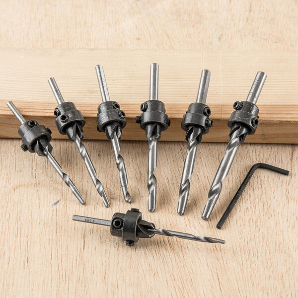 Holzbohrer mit Versenker-Set 7tlg.