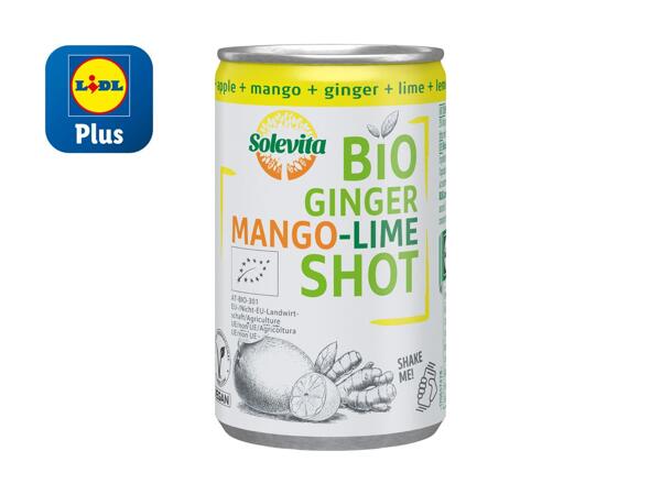Shot bio gingembre, mangue et citron vert
