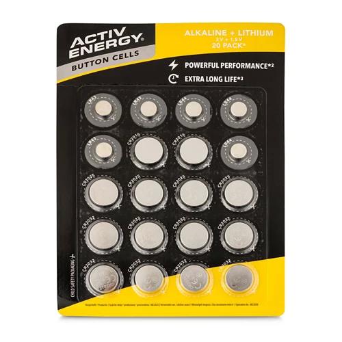 ACTIV ENERGY Piles boutons