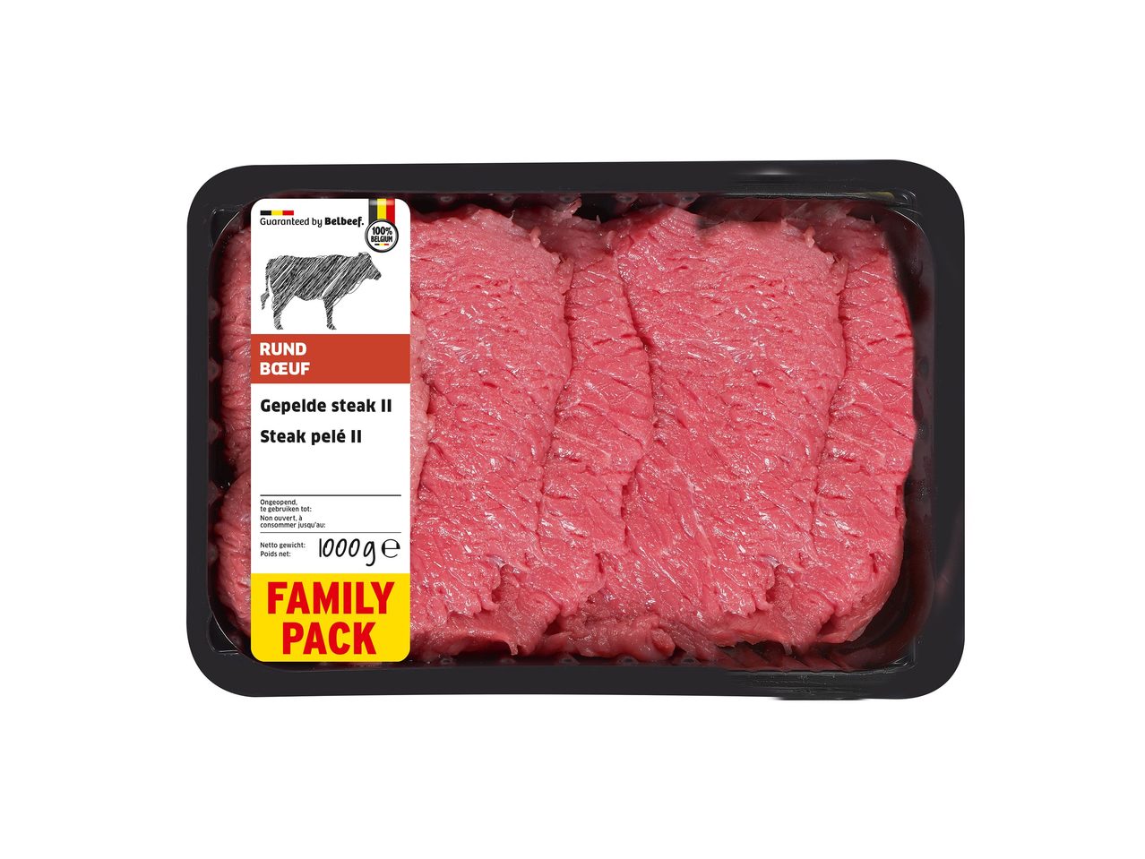 Gepelde steaks