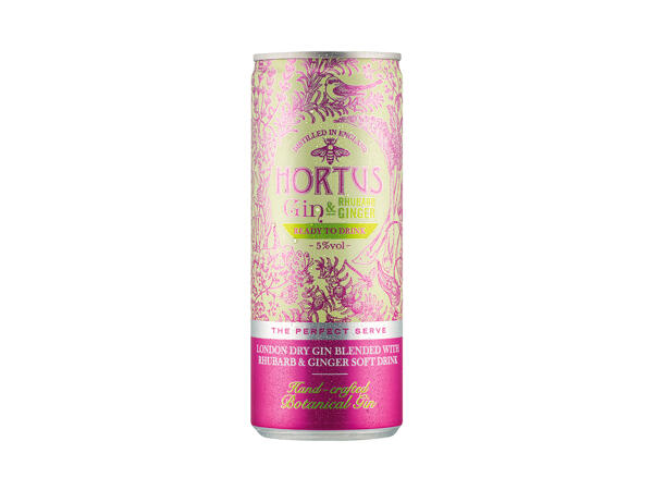 Hortus Rhubarb & Ginger Gin and Tonic
