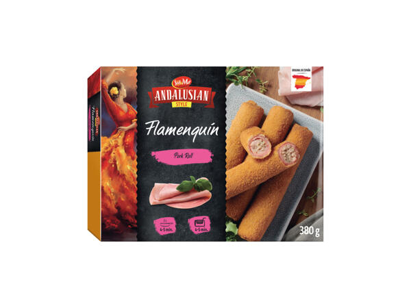 Panerade skinkrullar