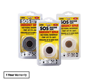 SOS Silicone Tape or Epoxy Putty
