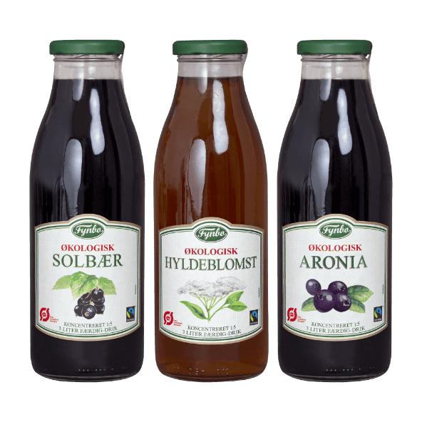 Økologisk frugtdrik
