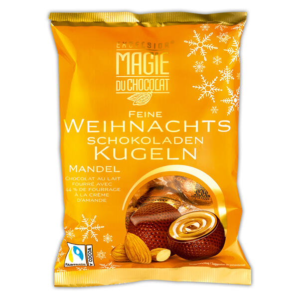 Feine Weihnachts Schokoladen Kugeln