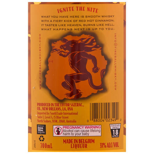 Cinnamon Whisky 700mL