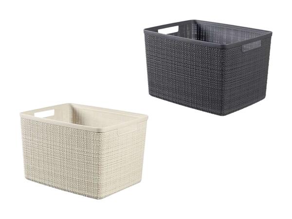 Grande boîte de rangement en jute