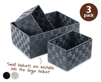 Rattan Effect Basket Set