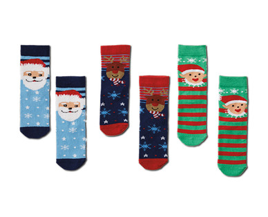 Merry Moments Children's 3-Pack Holiday Socks