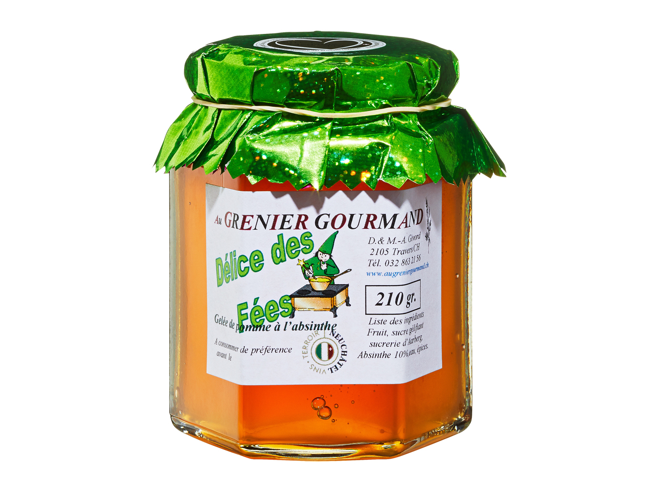 Apfel-Gelée mit Absinth