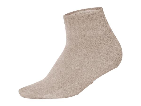 Esmara Ladies' Beige Slipper Socks - 2 Pairs