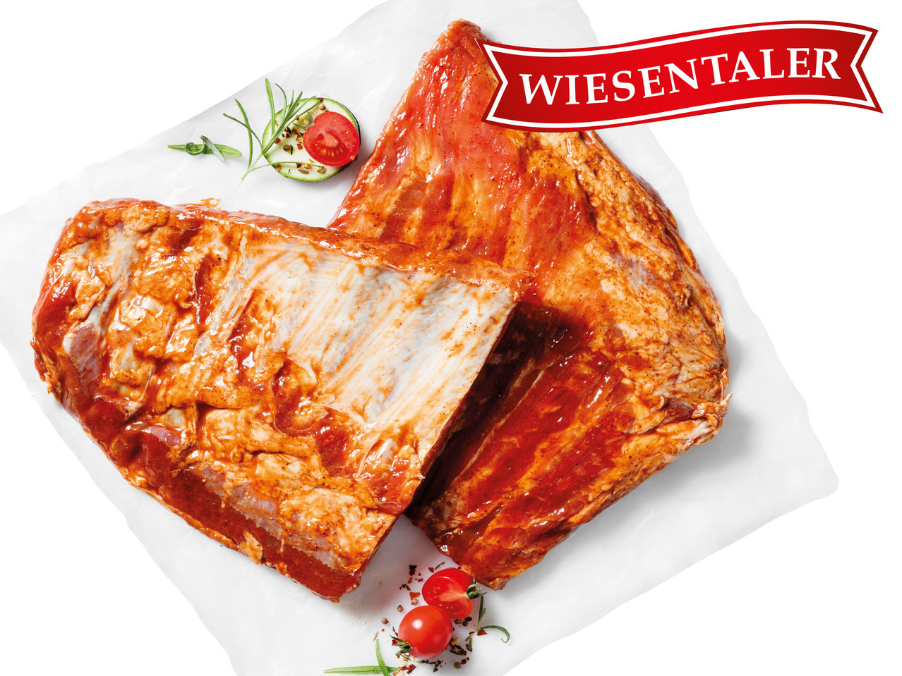 WIESENTALER Österreichische XXL BBQ Ribs mariniert