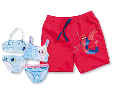 Vêtements de bain pour enfants FINDING DORY/FROZEN/SPIDER-MAN/SUPERMAN™/BATMAN™/MINNIE MOUSE