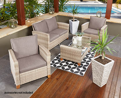 Wicker Outdoor Setting 4pc