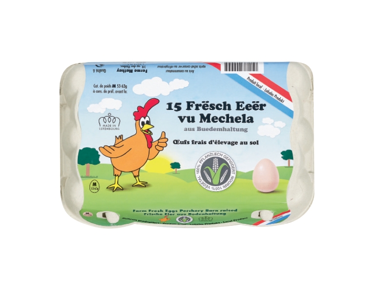 Oeufs de ferme frais