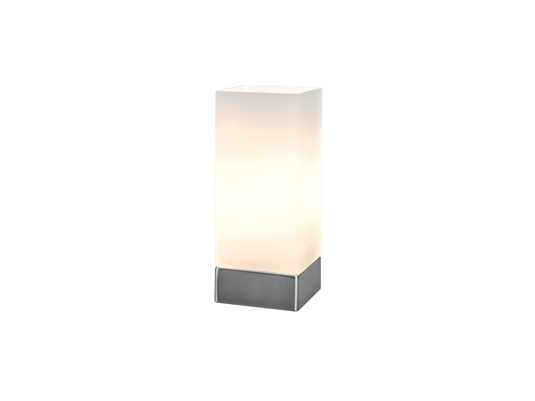 Touch-Sensitive Lamp with Glass Shade