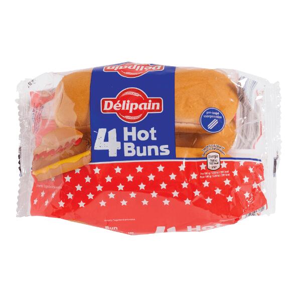 DÉLIPAIN(R) Hotdogbroodjes, 4 st.