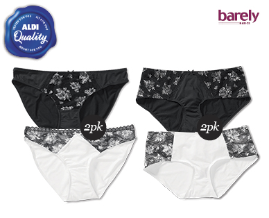 LADIES BIKINI OR BOYLEG BRIEFS 2PK