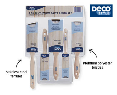 Premium Paint Brush Set 5pk