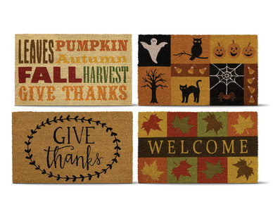 Huntington Home 30" L x 18" W Printed Coir Mat