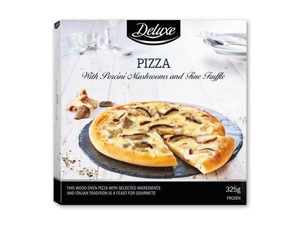 Pizza med trøffel og svampe