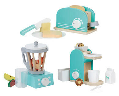 TOYLINO 
 SET DI ACCESSORI DA CUCINA IN LEGNO PER BAMBINI