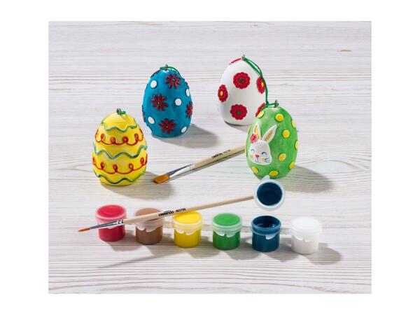Crelando Paint Your Own Easter Decorations - 12 Piece Set - Easter Eggs
