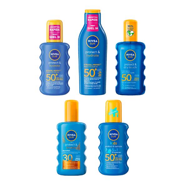 NIVEA SUN(R) 				Sonnenspray oder -lotion