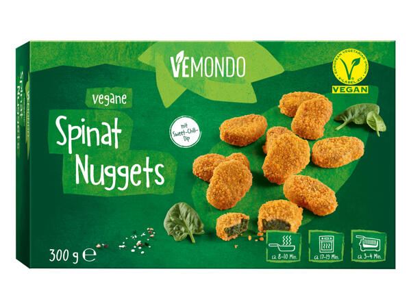 Vegane Spinat Nuggets