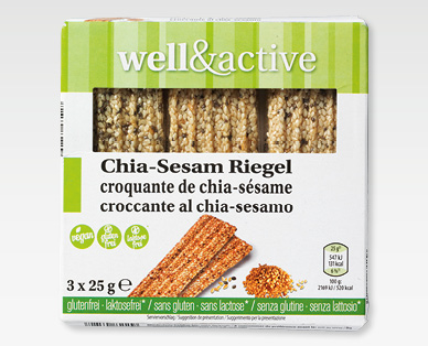 Barres au chia et sésame WELL&ACTIVE