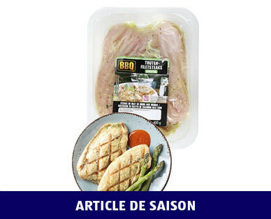 BBQ 
 STEAKS DE FILET DE DINDE AUX HERBES