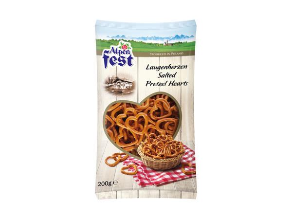 Bretzels en forme de cœur
