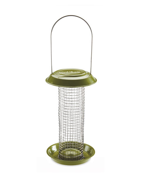 Bird Box Green Peanut Feeder