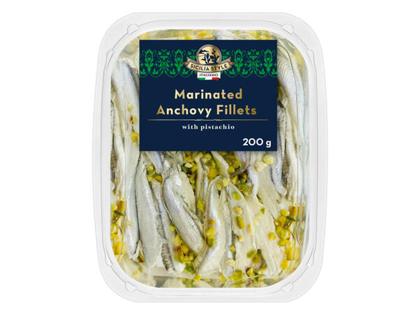 Sardellenfilets mit Pistazien