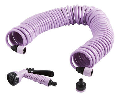 Coiled Garden Hose Set 15m