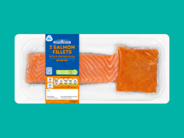 Lighthouse Bay 2 Salmon Fillets with a Piri Piri Sauce