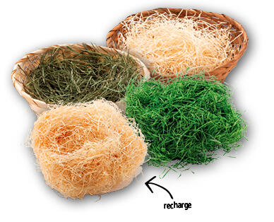 Corbeille de Pâques en bambou/Paille de papier pour nid de Pâques