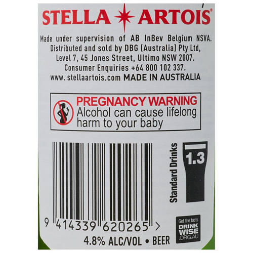 Stella Artois Lager 6 Pack