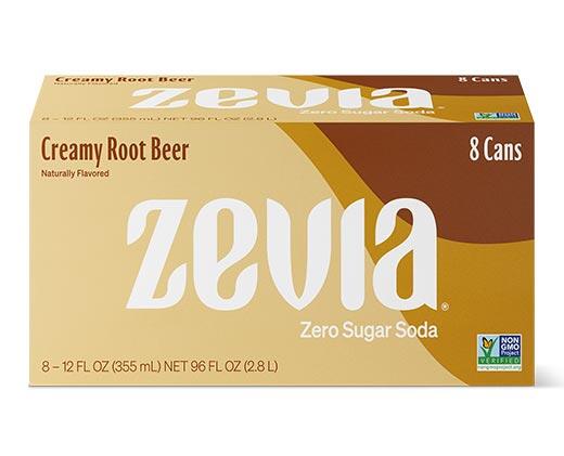 Zevia Zero Calorie 8pk Soda