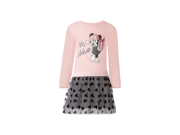 Girls' Sweatshirt Dress "Frozen, Minnie"