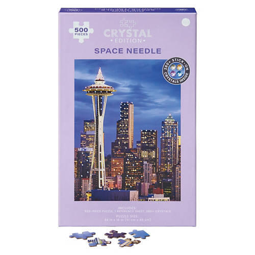 500 Pieces Crystal Edition Gemstone Puzzle - Space Needle