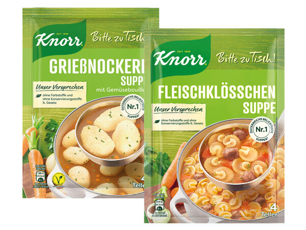 Knorr Bitte zu Tisch Suppen