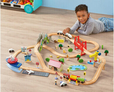 Deluxe Wooden Train Set