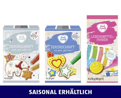 ZUCKERSCHRIFTEN/ LEBENSMITTELFARBE