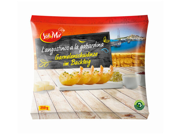 Langostinos a la gabardina