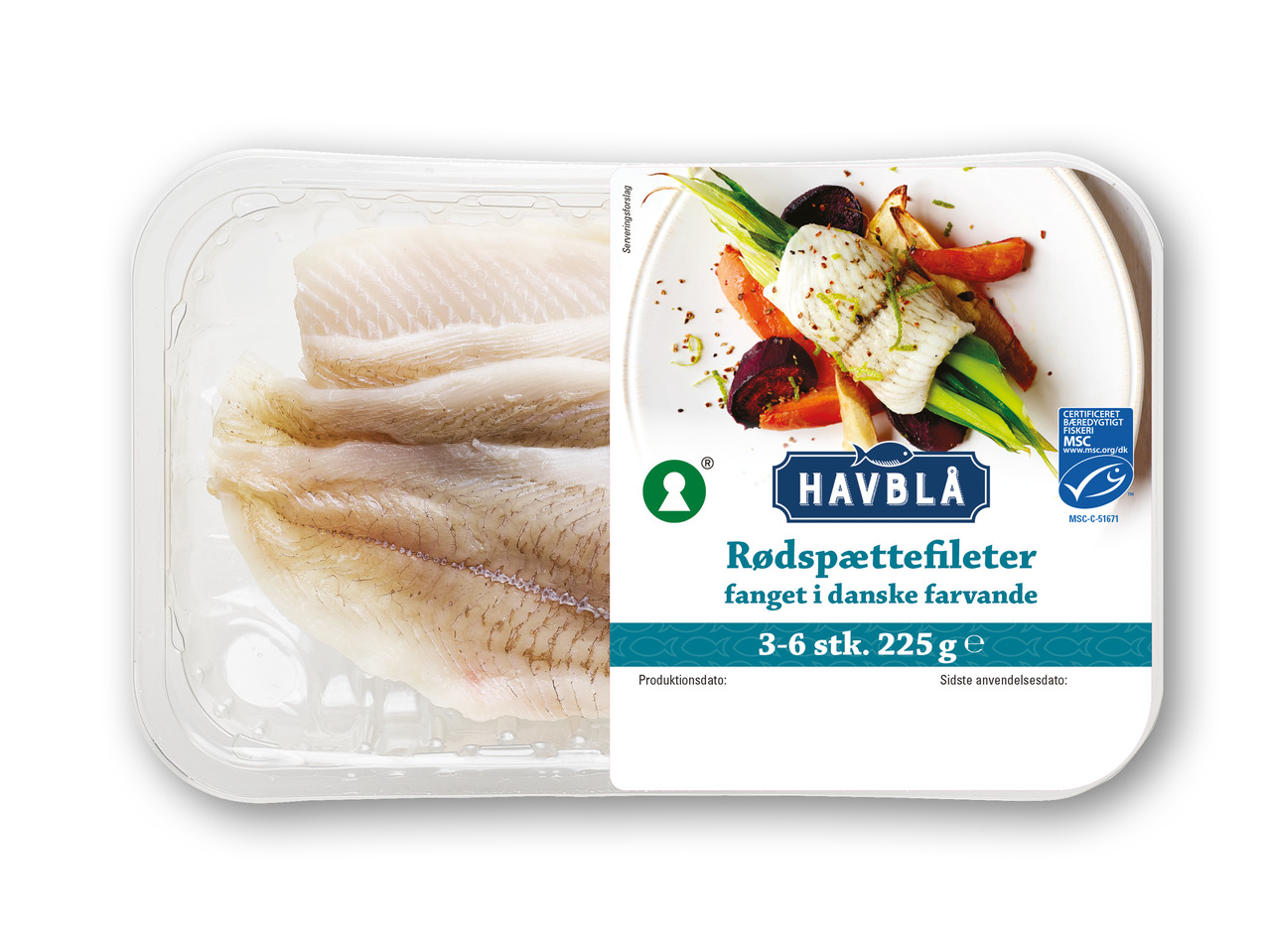 HAVBLÅ Rødspættefileter