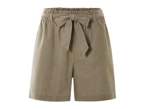 Esmara Ladies' Linen Blend Shorts - Olive