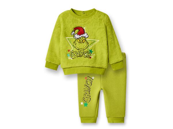 Baby Fleece Tracksuit, 2 Pieces "Grinch"