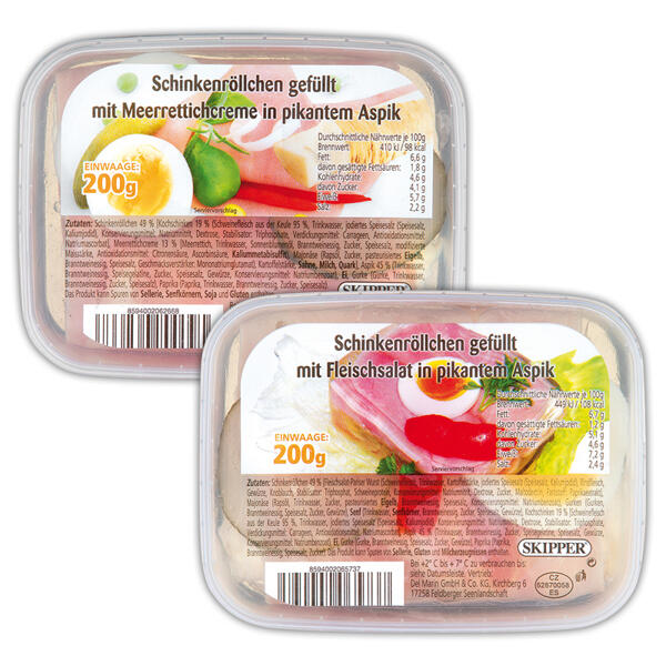 Schinkenröllchen
