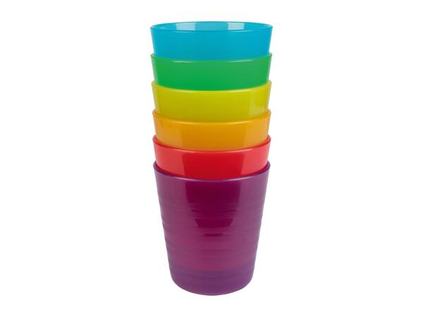 CRIVIT Plastic Cups - 6 Piece Set
